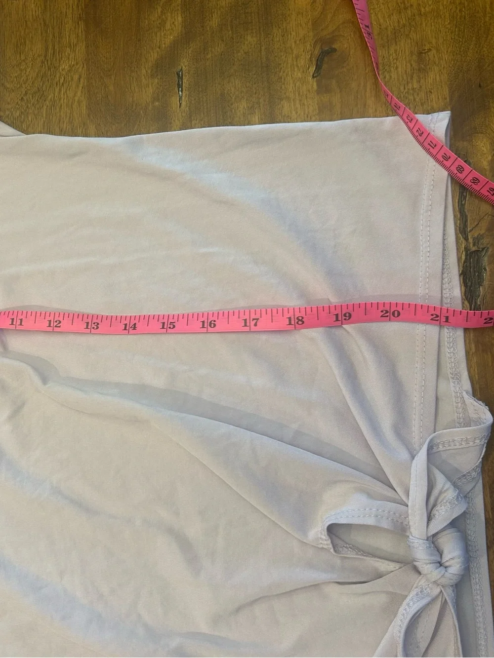 Women's Lavender Tie-Front Ruffle Sleeve Top